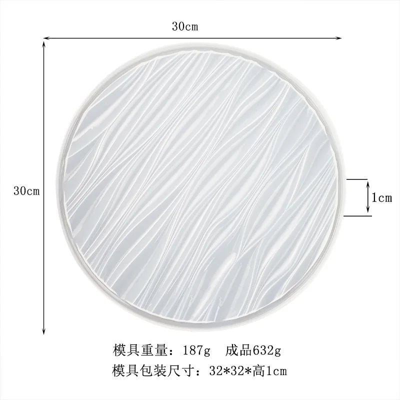 Silikonform dreischichtig für Obst Tee Untersetzer Epoxy Harz Kunst