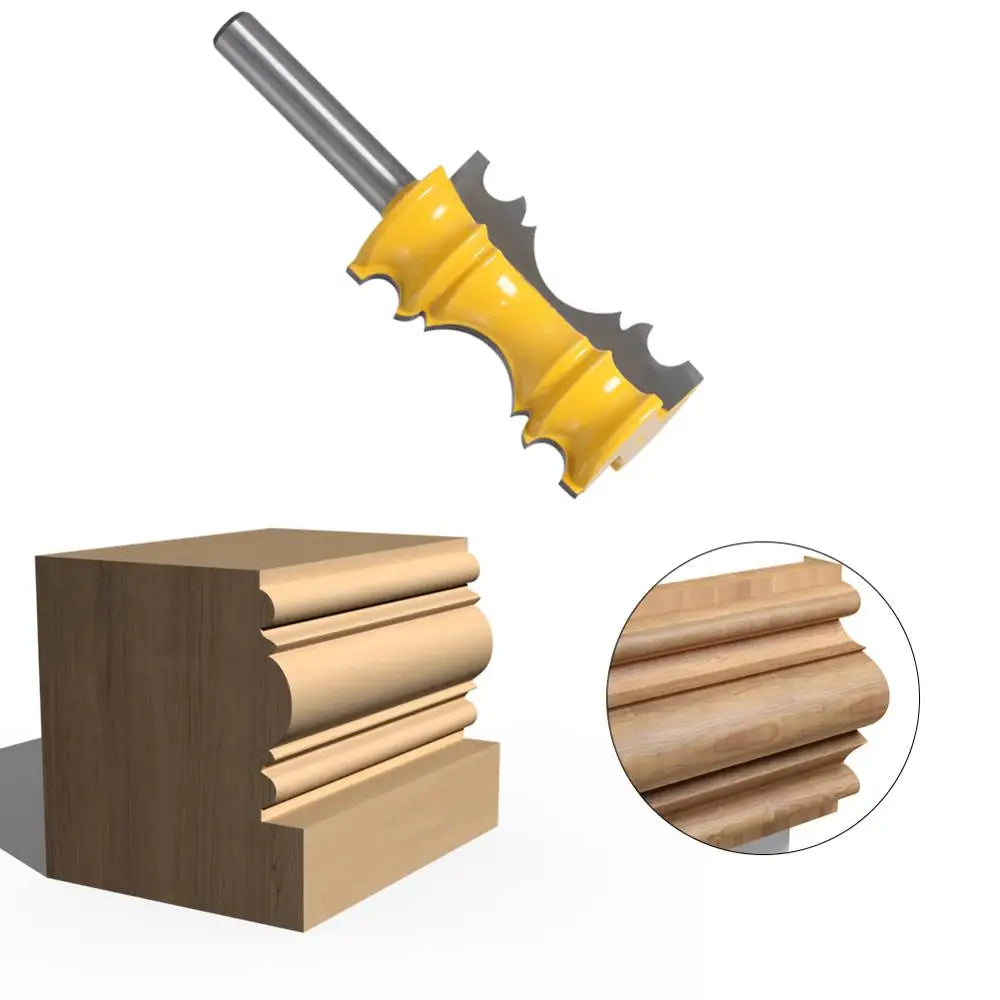 Großer Holzfräser 8 mm Schaft, Zapfen- und Linienmesser für Holzbearbeitung