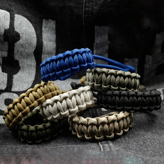 7-farbiges verstellbares Survival-Armband mit 550 Paracord Schnur 17-25cm