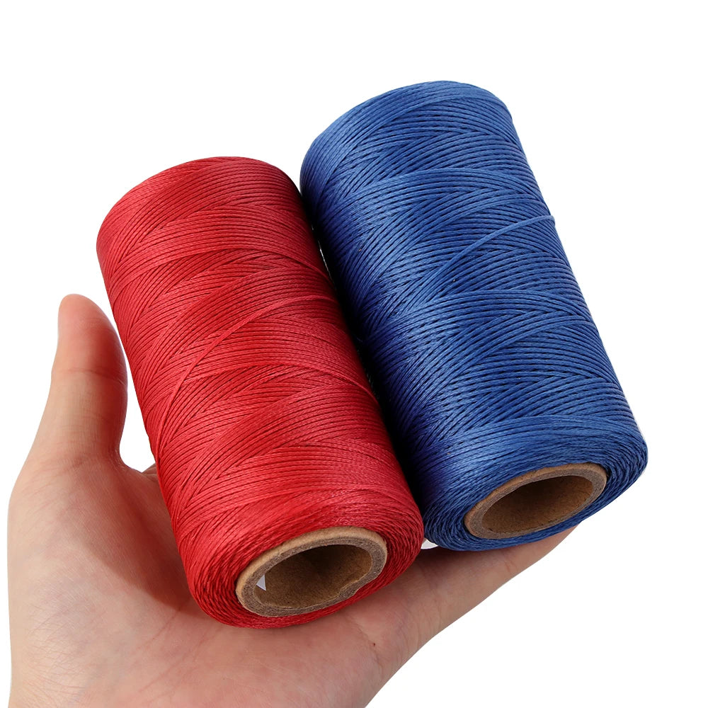 260m Gewachste Nähschnur 1mm für Lederarbeiten – 8 Farben-Yabubest - Home & More