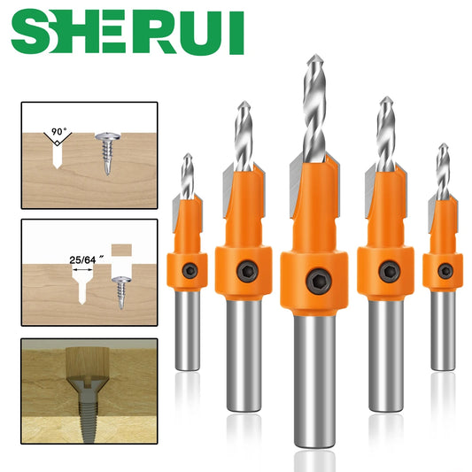 HSS Senker Router Bit mit 8mm Schaft für präzise Holzbearbeitung