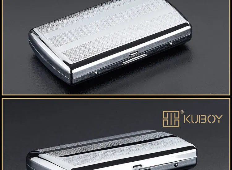 Tragbares Mini Zigarettenetui aus Edelstahl für 12 Zigaretten