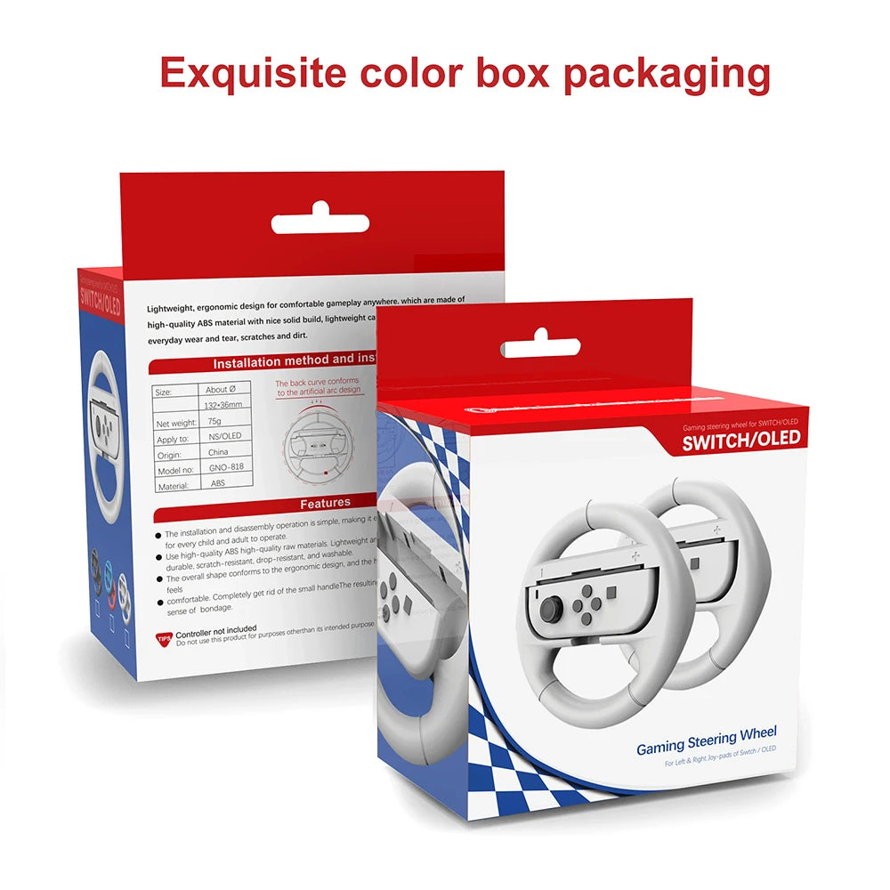 Joypad Racing Lenkräder aus robustem ABS für Nintendo Switch OLED