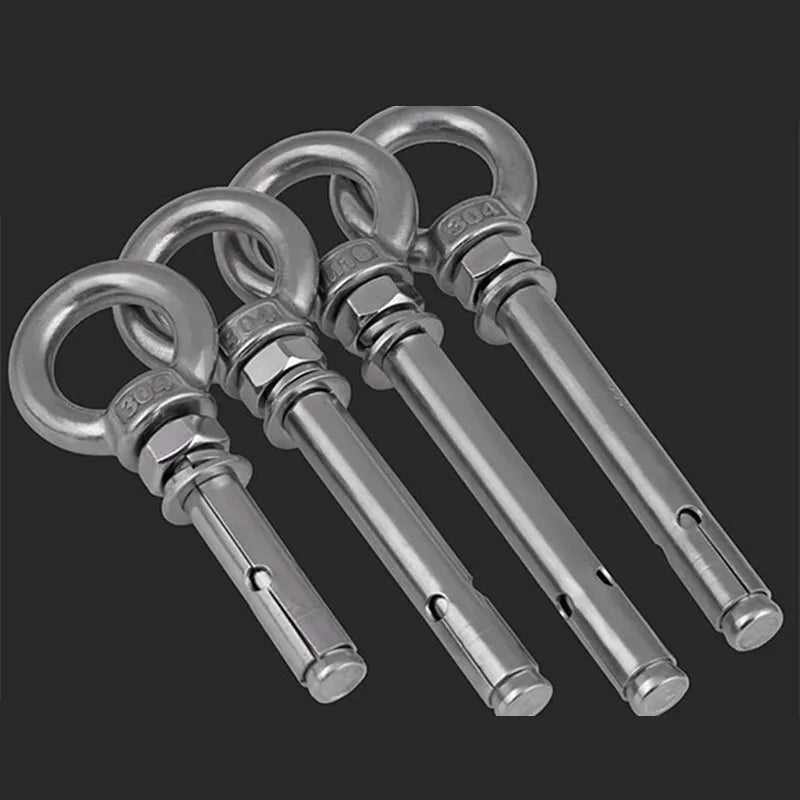 Sichere M6 Betonhülse aus Edelstahl A2 mit Hebeauge – robust - korrosionsfest