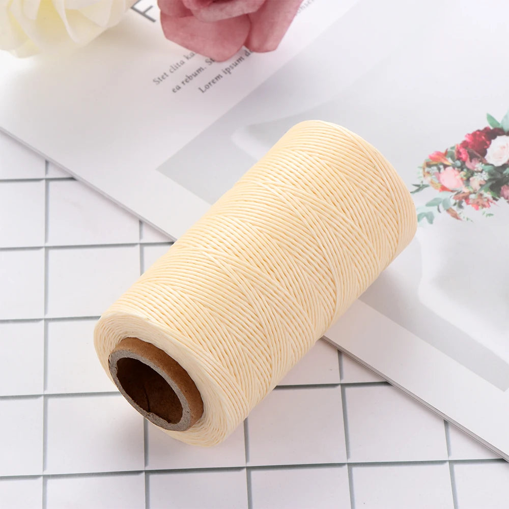 260m Gewachste Nähschnur 1mm für Lederarbeiten – 8 Farben-Yabubest - Home & More