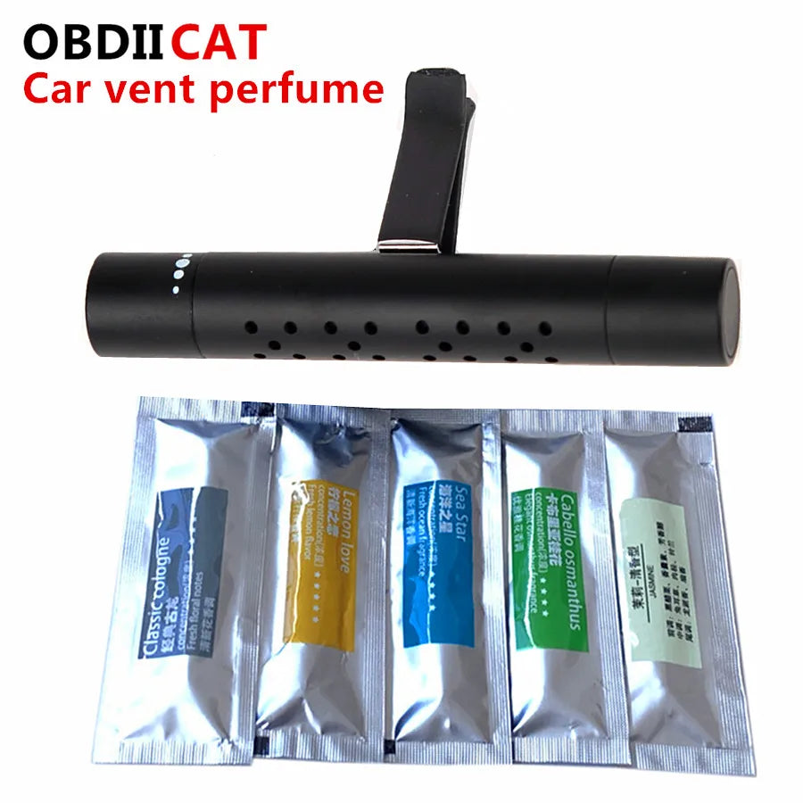 Duftender Auto Lufterfrischer Air Vent Parfum mit Zitronen Aroma