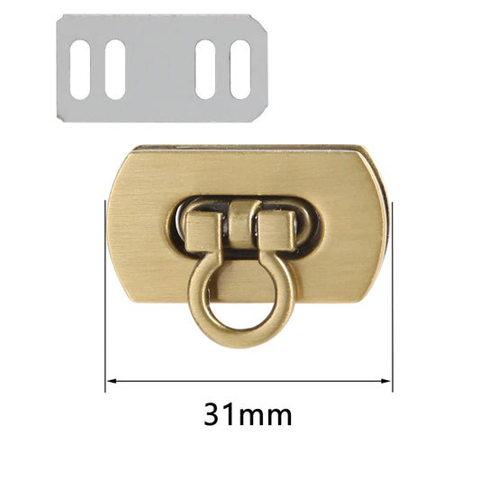 3,1 cm ovaler Metall-Drehverschluss für Handtasche und Geldbörse-Yabubest - Home & More