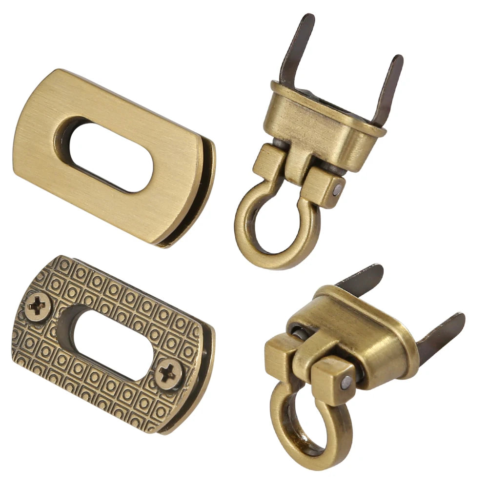 3,1 cm ovaler Metall-Drehverschluss für Handtasche und Geldbörse-Yabubest - Home & More