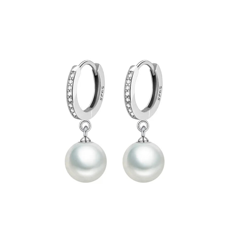 Echte Süßwasserperlen Tropfenohrringe Sterling Silber Damen Schmuck