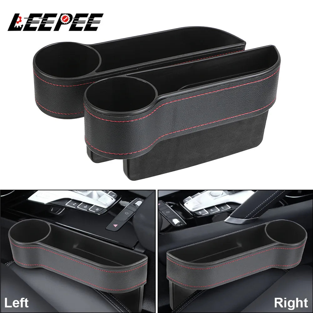 PU Leder Auto Sitz Lücke Organizer Box mit Ladefach für Vielseitige Nutzung