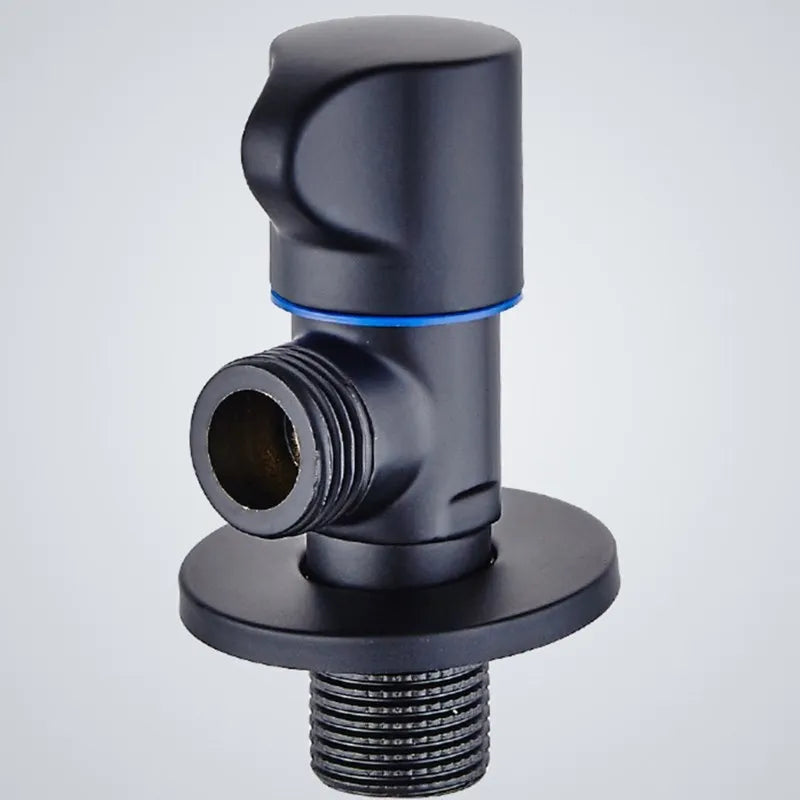 Schwarzes Eckfüllventil G1/2 aus Edelstahl für Heiß Kalt Wasserinstallation