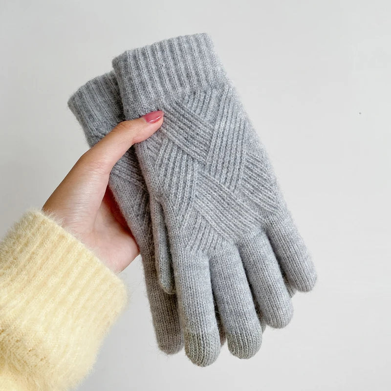 Unisex Touchscreen Handschuhe Winter winddicht warm doppellagig