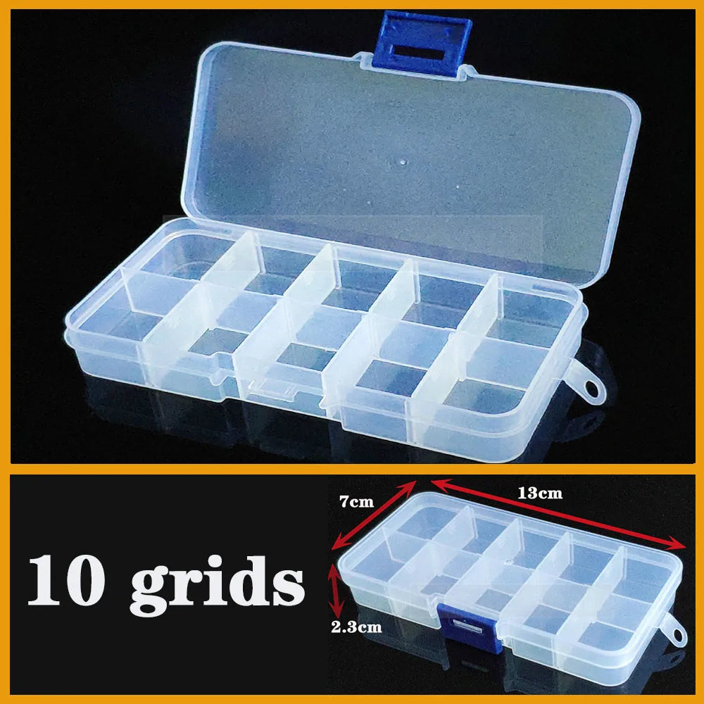 Vielseitiger transparenter Organizer für Kleinteile: Schmuck, Werkzeug, Büro