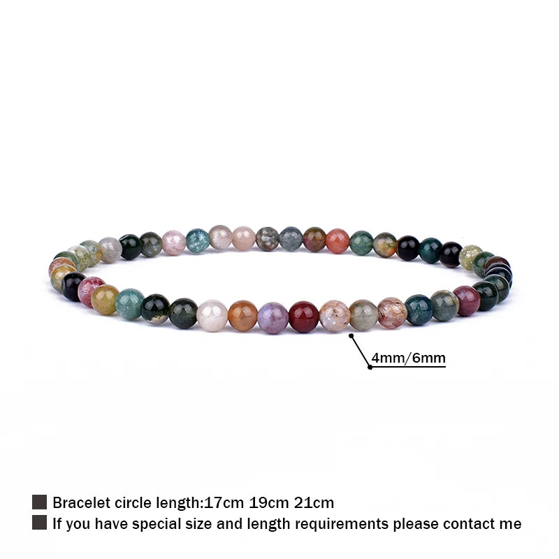 Naturstein Perlen Armband für Energie und Wohlbefinden Unisex