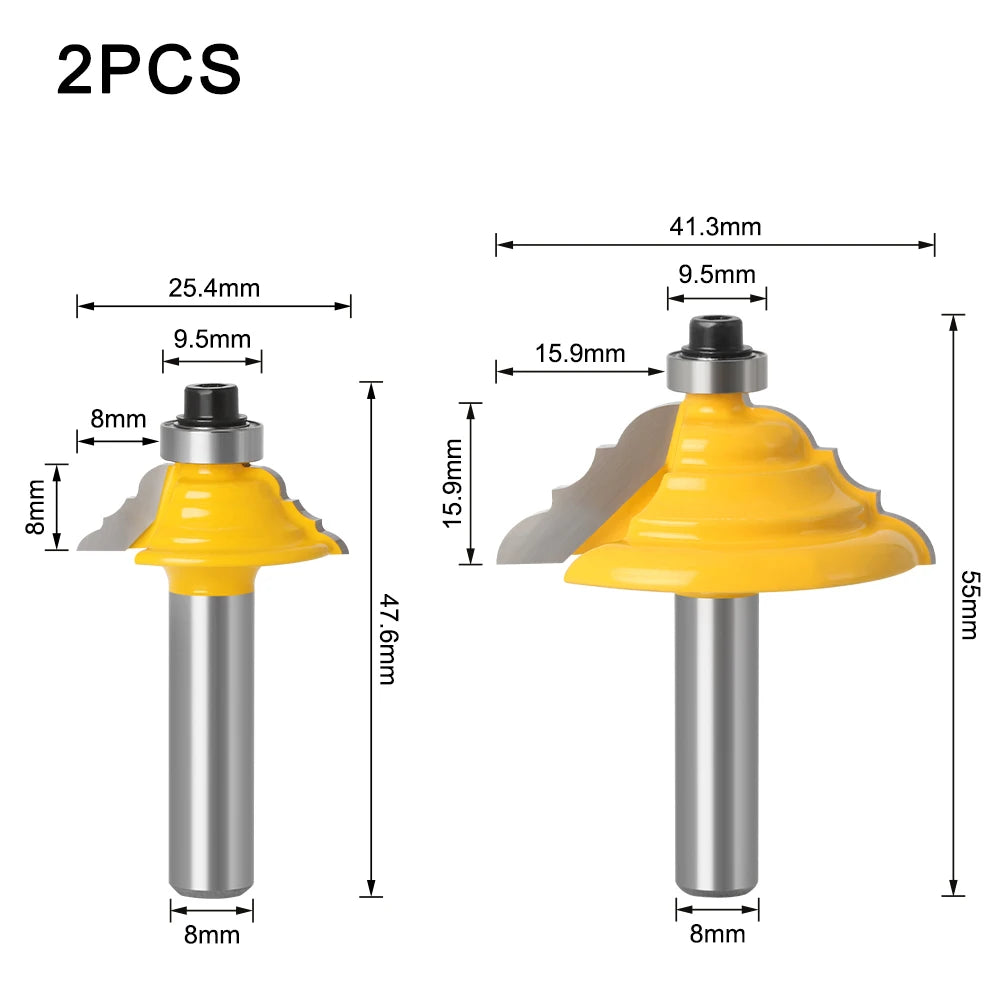 Tischkantenfräser mit 20,3 cm Schaft für präzise Holzbearbeitung