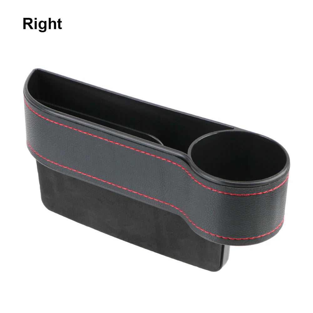 Universal PU Leder Auto Sitz Lücke Organizer Box mit Ladefach Telefon Halter
