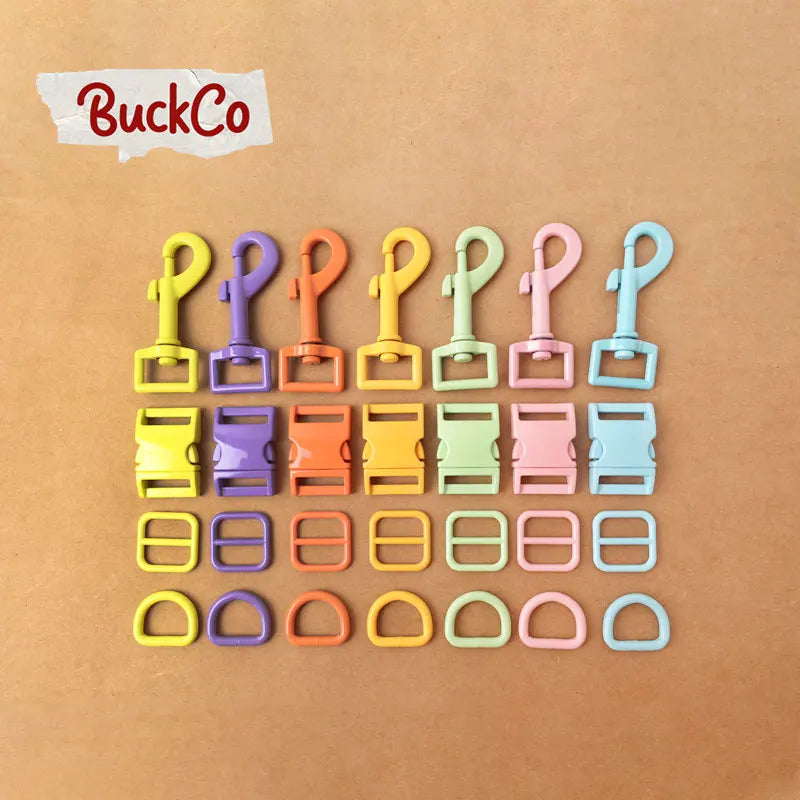 Vielseitiges Metall Beschlag Set für DIY Haustierhalsbänder & Taschen