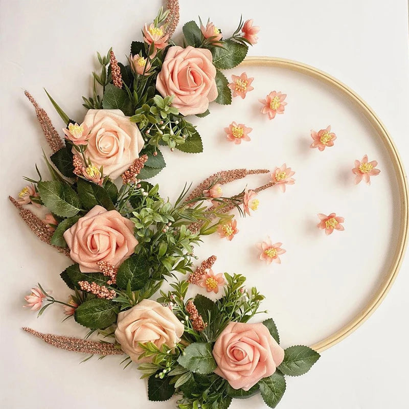 Bambus Ring für kreative Heimdekoration - Hängende Blumenkränze