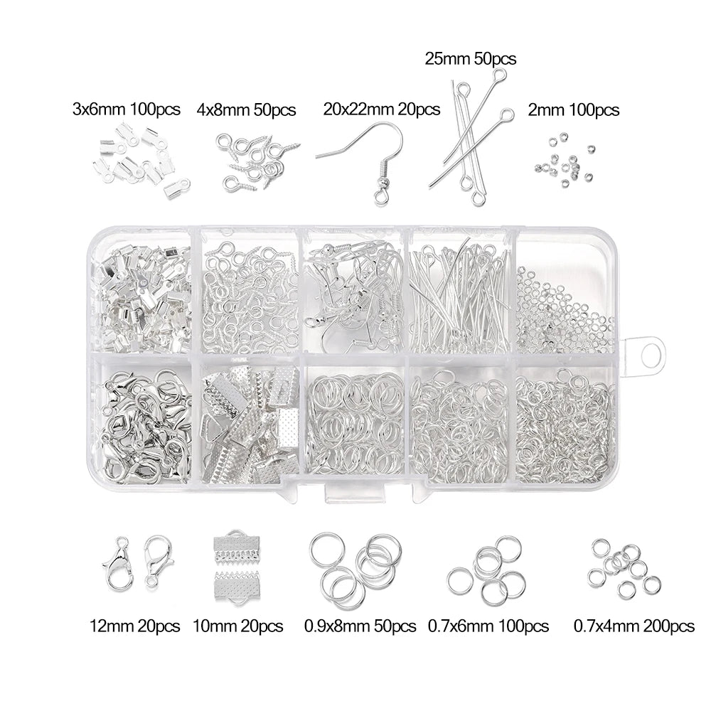 Legierung Zubehör Set Reparatur Werkzeuge Karabinerverschluss Biegeringe-Yabubest - Home & More