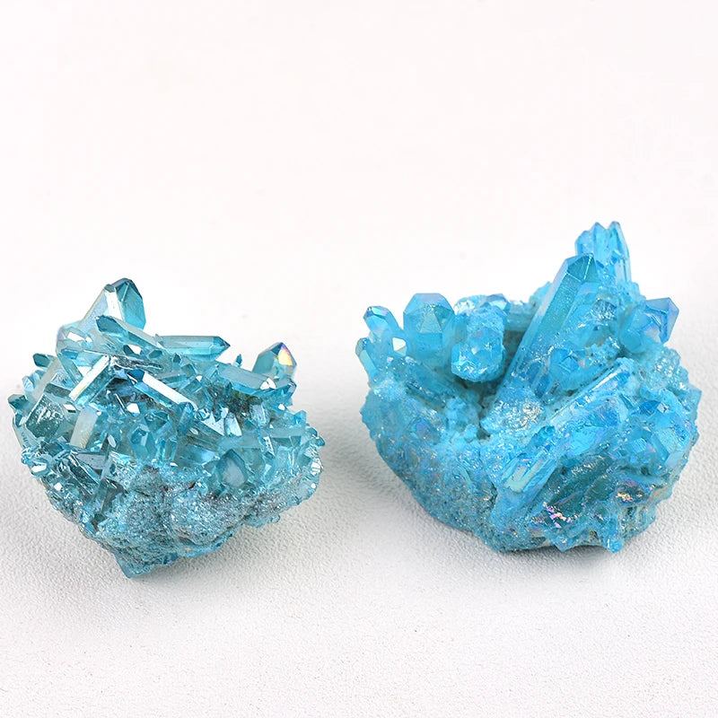 Natürlicher Blauer Quarz Kristall Cluster – Heilstein Deko Sammlung