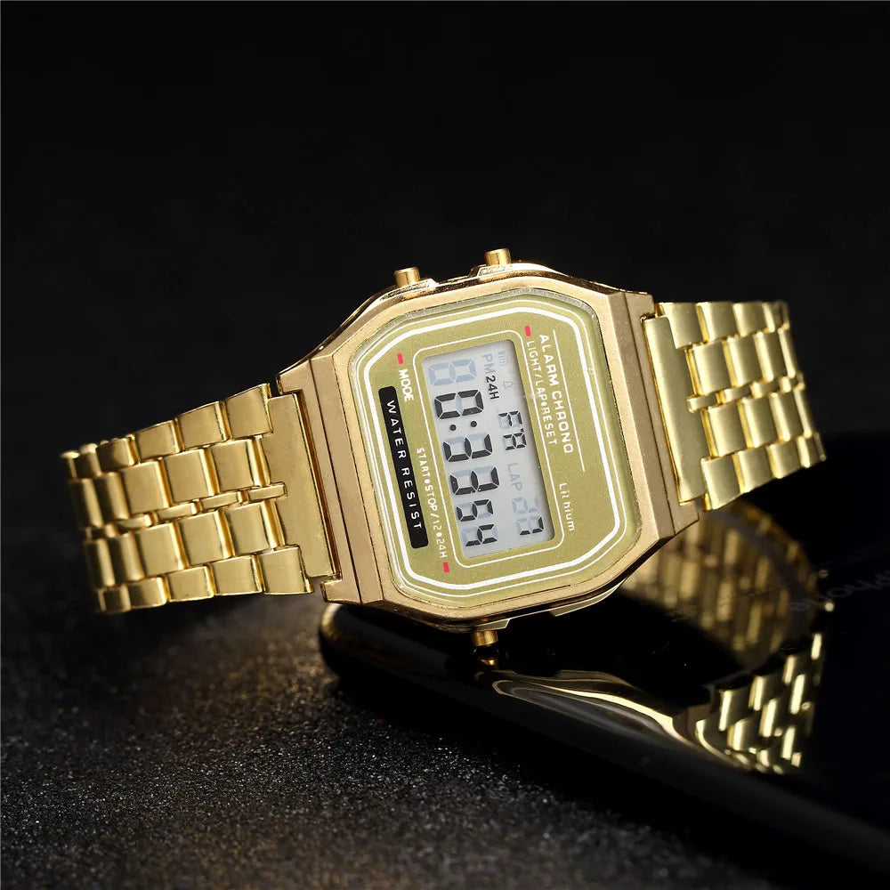 Digitale Sport Uhr für Männer Frauen Studenten, LED Anzeige, Quadratisches Design