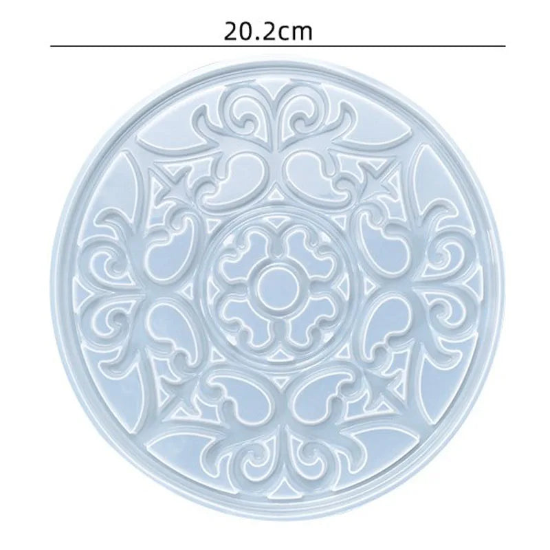 Große rechteckige Silikonform Teeteller Untersetzer Epoxidharz DIY Form