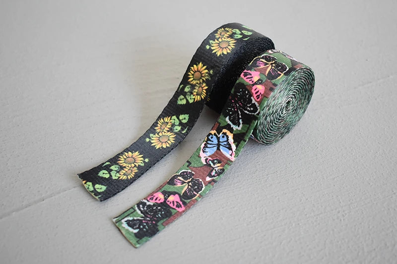 25 mm Gurtband 5 Yards bedruckt in 18 Farben für Taschen & Zubehör-Yabubest - Home & More