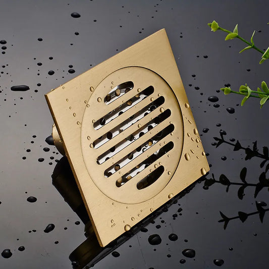 Quadratischer Edelstahl Duschablauf Bodenablauf 10x10 cm Anti-Geruch