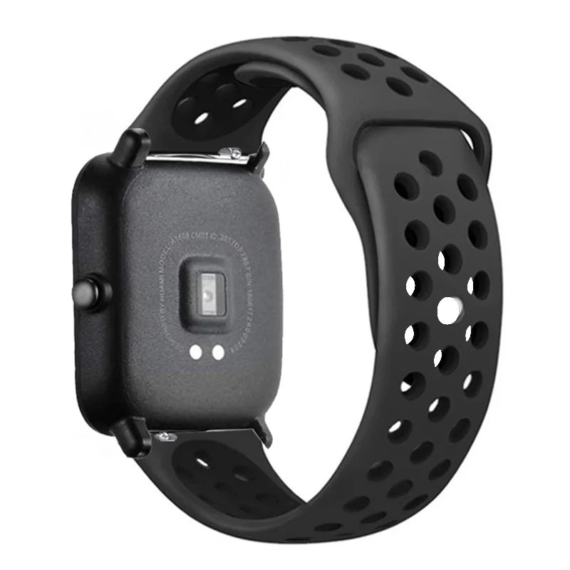 Sportliches 22mm Silikon Armband für Xiaomi Redmi Uhren Aktiv-Style