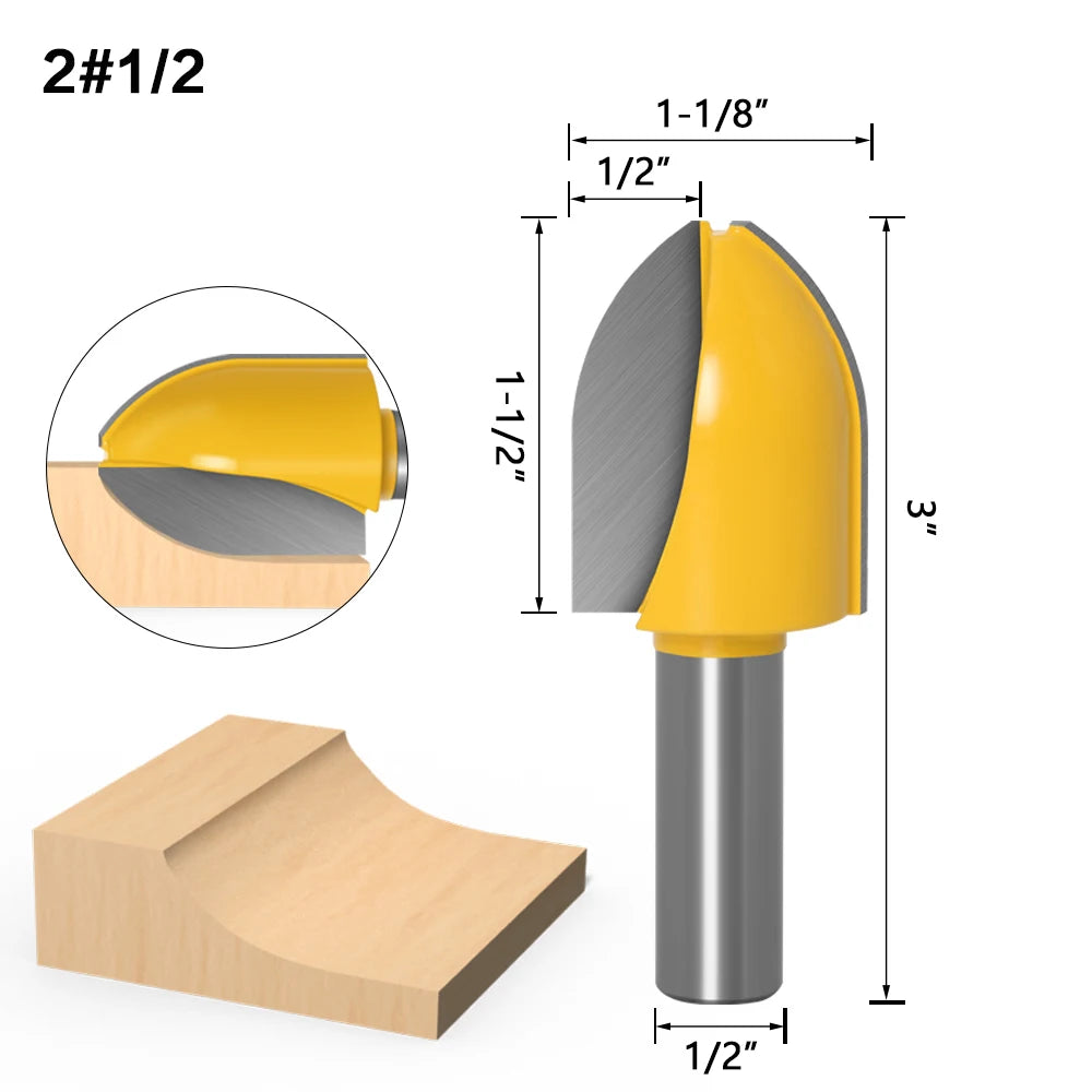 1/4 Zoll Schaft Router Bit Set für präzises Holzfräsen und Zapfenschneiden