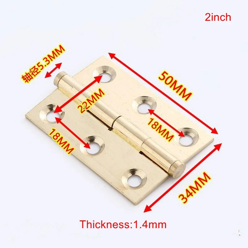 Solide Messing Schrank Scharniere in Gold für Möbel und Küchen 2-3