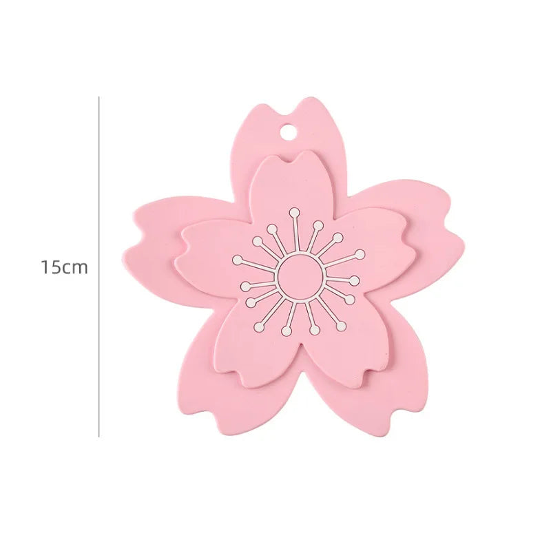 Lotus Silikon Untersetzer: Hitzeschutz - Design für Tassen - Küche