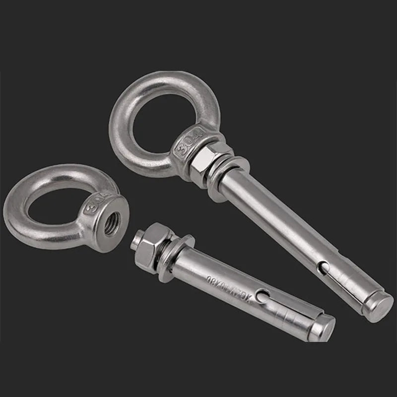 Sichere M6 Betonhülse aus Edelstahl A2 mit Hebeauge – robust - korrosionsfest