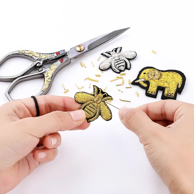 Kupferdraht Metall Nähzubehör 2.8m 10g DIY Schmuck Patch Stickerei