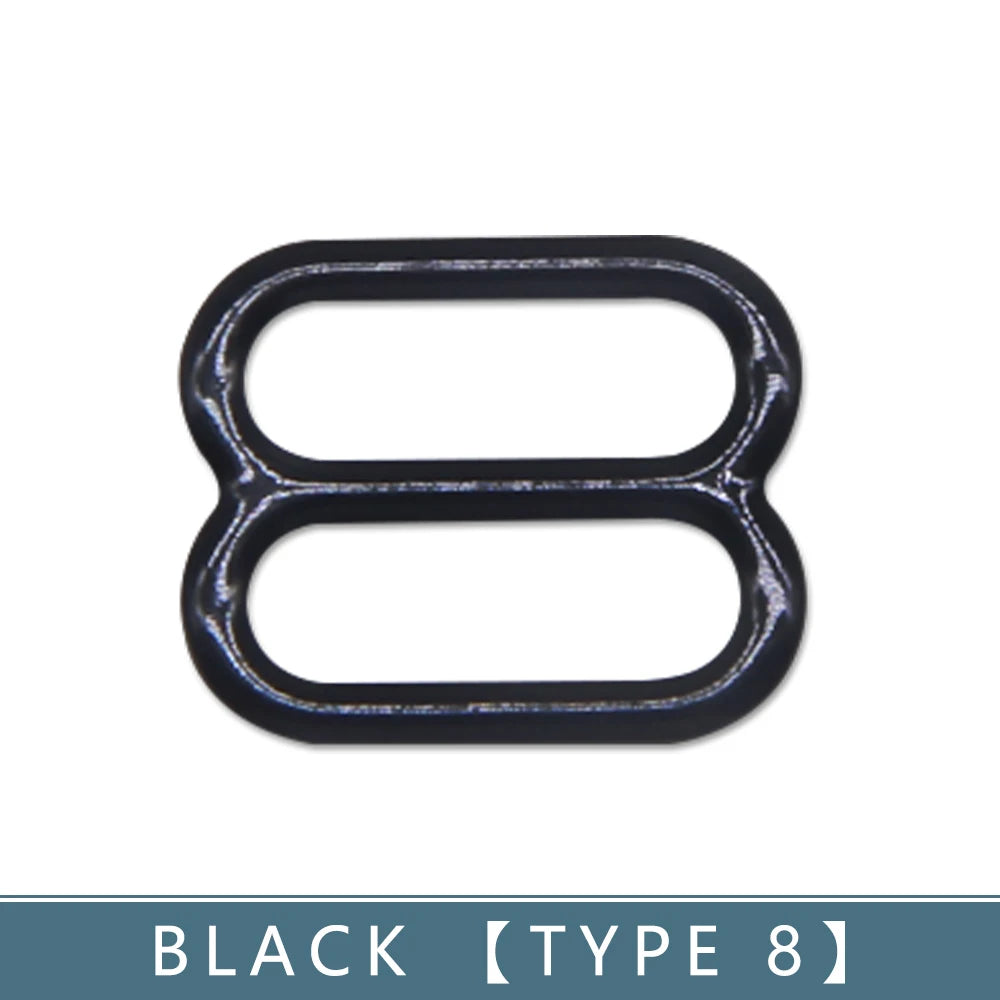 30-teiliges BH Ringe und Slider Set in Weiß und Schwarz Metall Zubehör