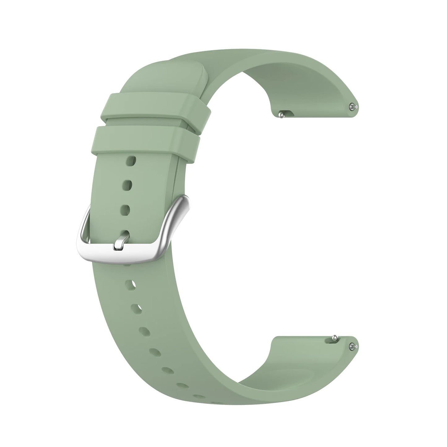 20 mm Silikonarmband kompatibel mit diversen Smartwatches komfortabel