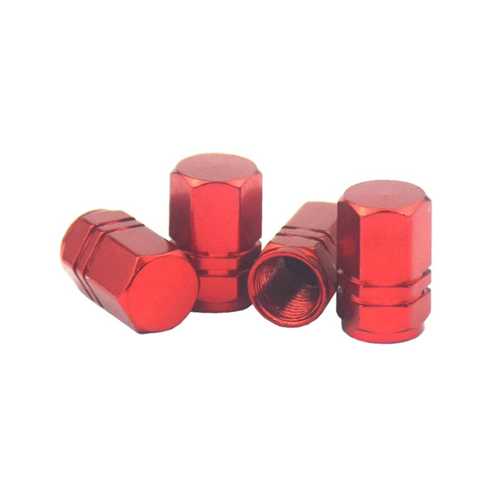 Aluminium Ventilkappen 4er Set 16 mm x 10 mm Schutz für Reifen