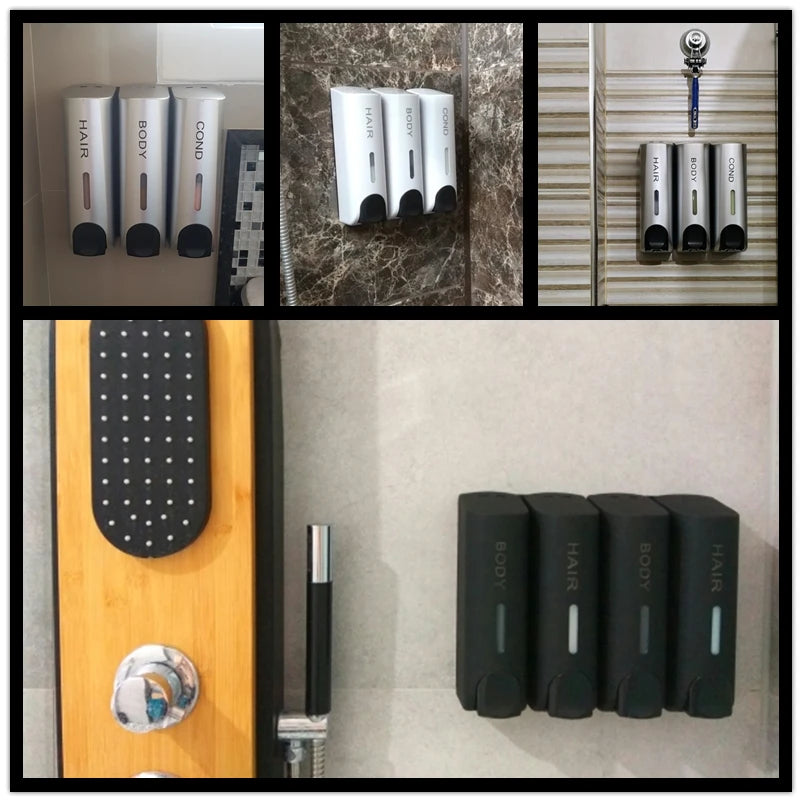 Wandmontierter Seifenspender 350ml für Bad & Dusche