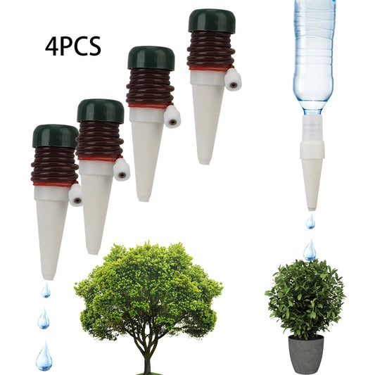 4er Set automatische Bewässerungs-Spikes für Topfpflanzen - Garten Urlaub