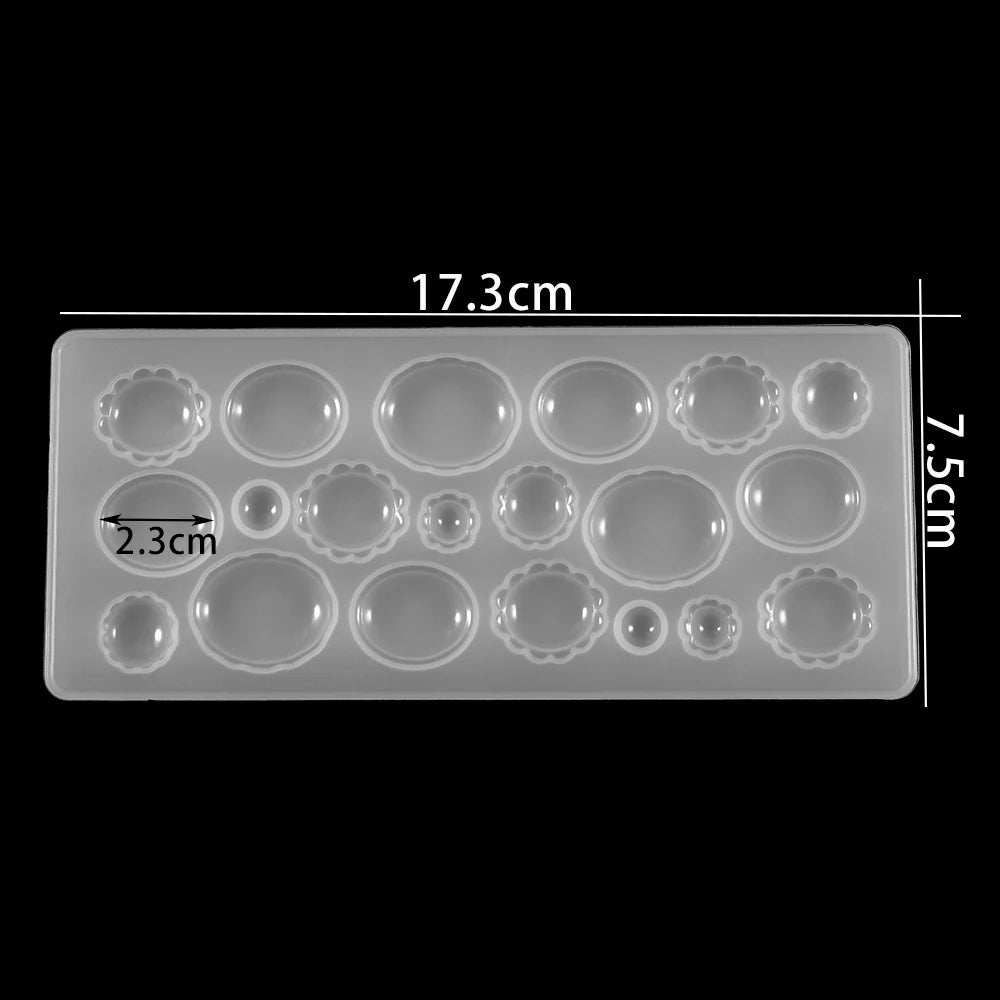 Herz Anhänger Silikonform für DIY Epoxidharz Schmuck Gussform Set