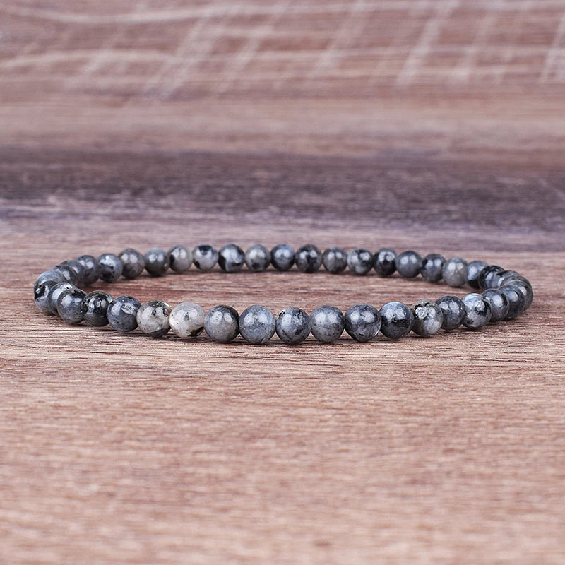 Naturstein Perlen Armband für Energie und Wohlbefinden Unisex