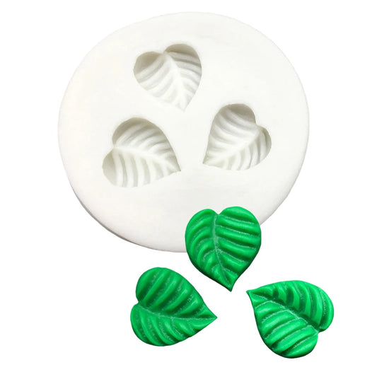 Kleine Blatt Silikonform für Fondant und Kuchendekoration