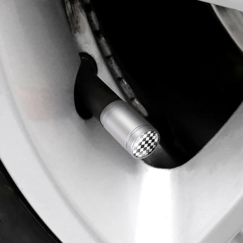 4er Set Aluminium Ventilkappen mit Länderflaggen Auto Reifen Zubehör