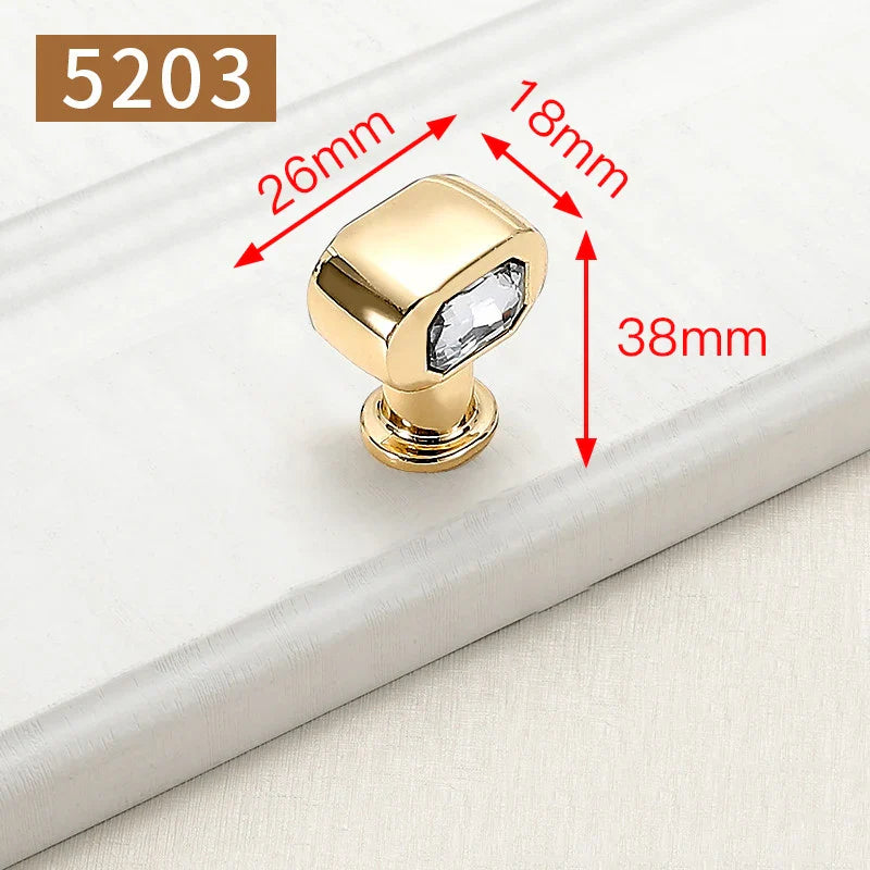 Möbelgriff Goldfarben Nordischer Stil Zinklegierung für Möbel