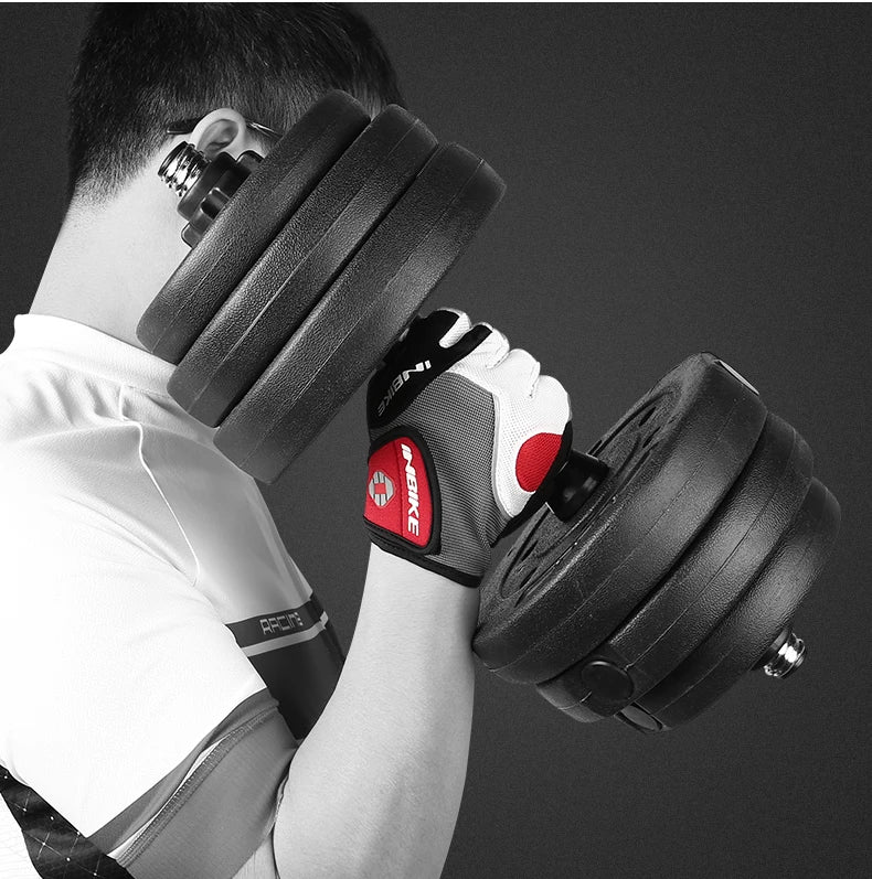 Halb Finger Fahrradhandschuhe mit stoßfestem Gel Polster