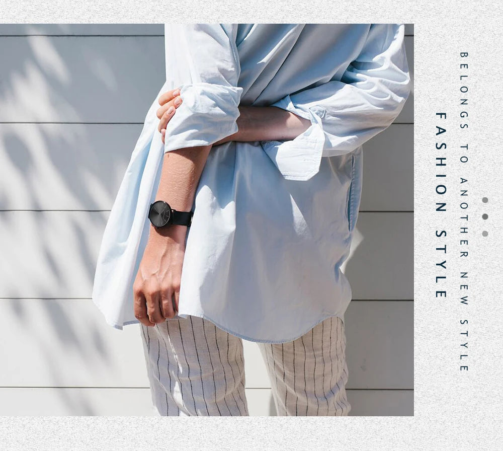 Elegante Damenarmbanduhr aus Edelstahl mit Japan Quarzwerk