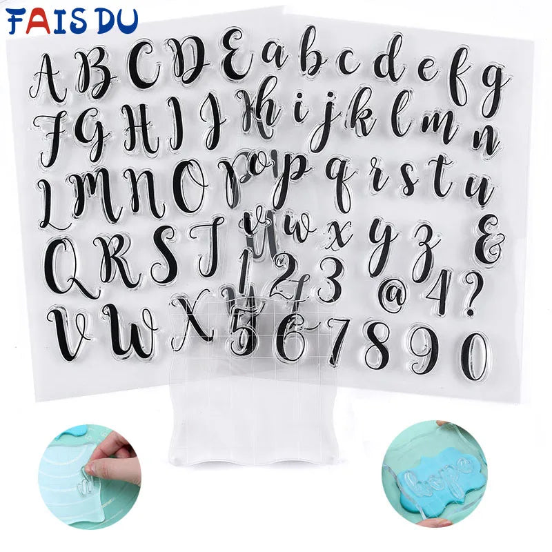 Silikon Buchstaben Stempel für Kekse Kuchen Fondant Backzubehör