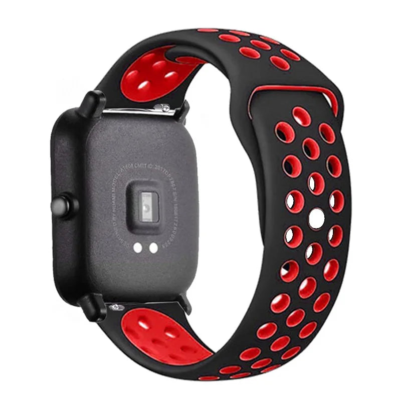 Sportliches 22mm Silikon Armband für Xiaomi Redmi Uhren Aktiv-Style