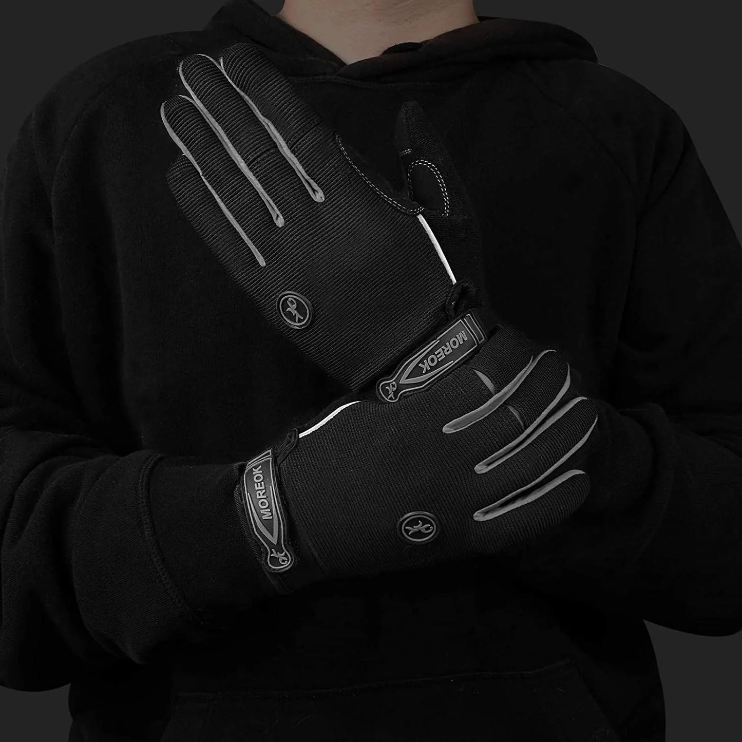 Vollfinger Winter Fahrradhandschuhe mit Gelpolstern rutschfest und Touchscreen