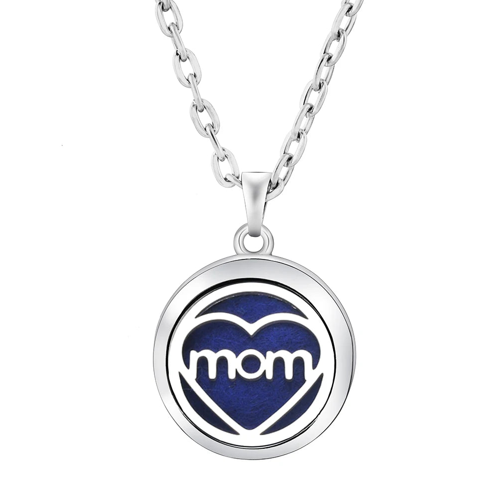 Elegante Aromatherapie Halskette mit Edelstahl Anhänger